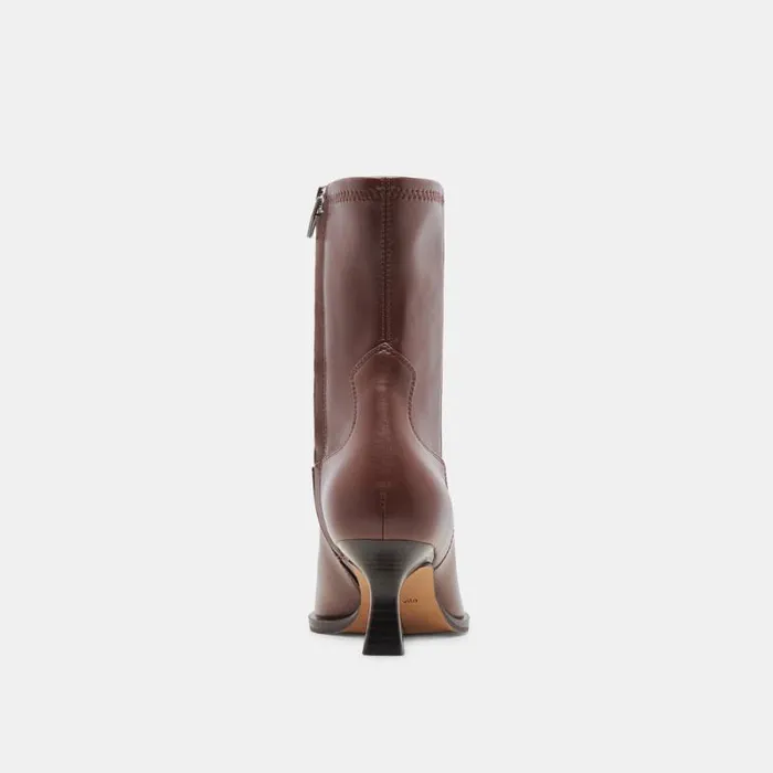 Dolce Vita Arya Wide Calf Boots Chocolate Leather Women Boots and Booties