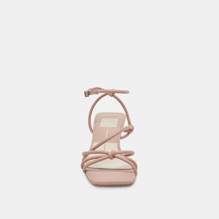 Dolce Vita Bev Wide Heels Rose Leather Women Heels