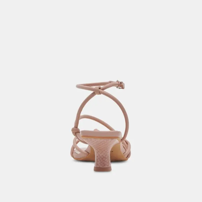 Dolce Vita Bev Wide Heels Rose Leather Women Heels