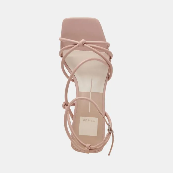 Dolce Vita Bev Wide Heels Rose Leather Women Heels