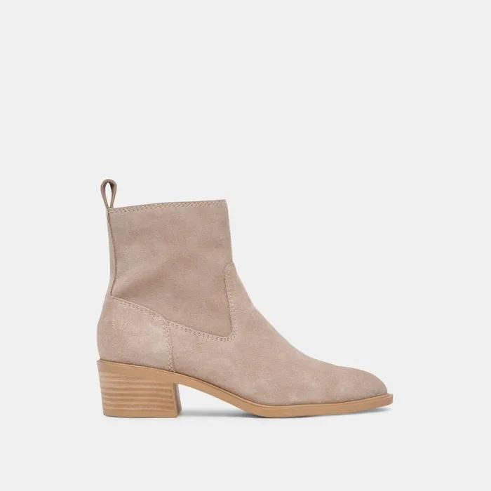 Dolce Vita Bili H2O Booties Taupe Suede Women Boots and Booties