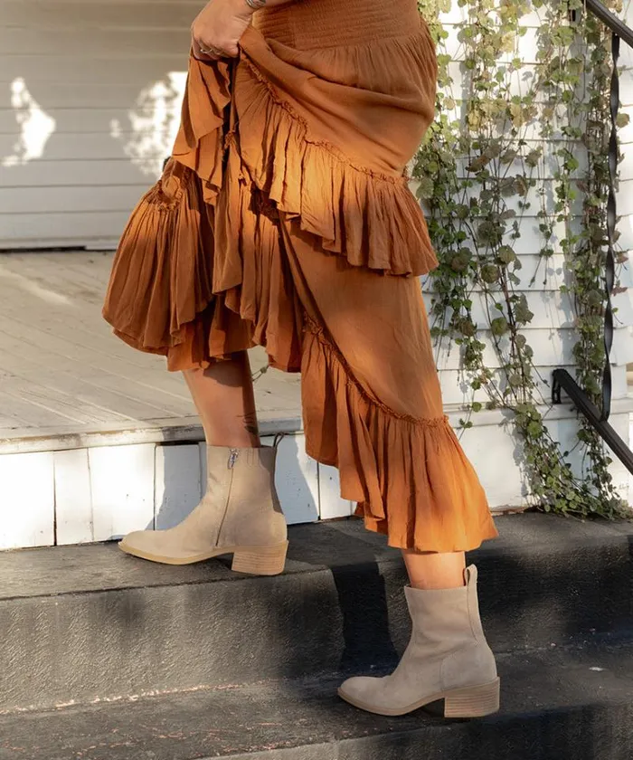Dolce Vita Bili H2O Booties Taupe Suede Women Boots and Booties