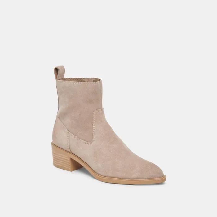Dolce Vita Bili H2O Booties Taupe Suede Women Boots and Booties