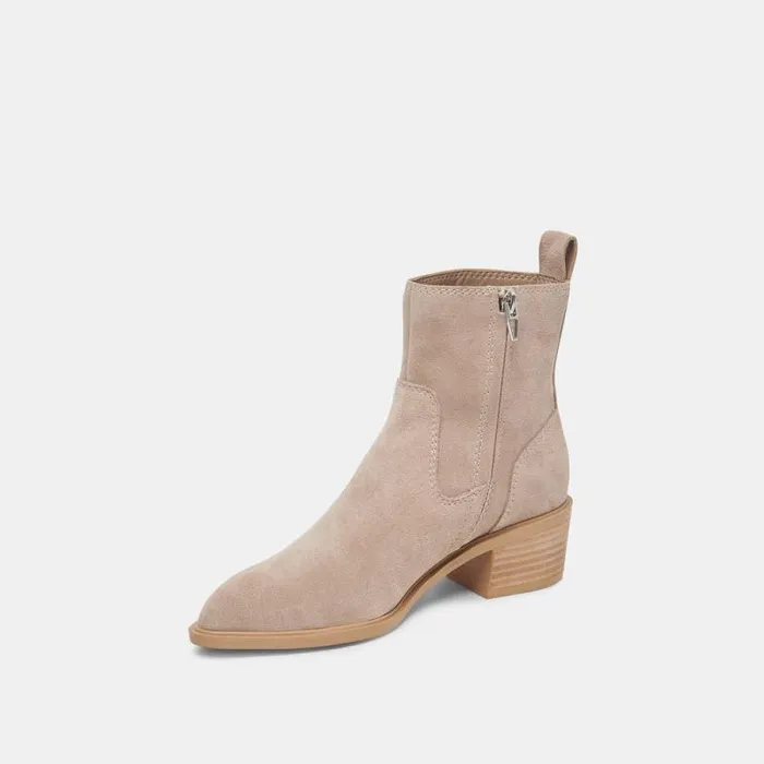 Dolce Vita Bili H2O Booties Taupe Suede Women Boots and Booties