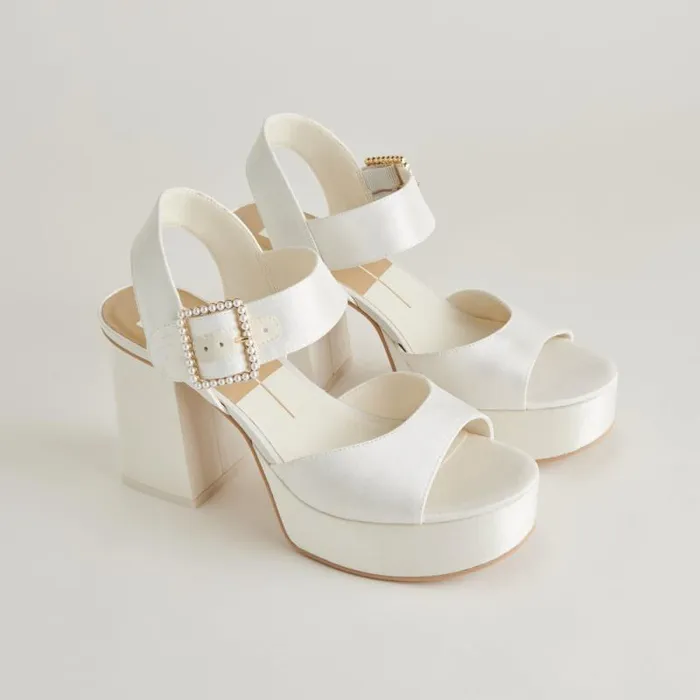Dolce Vita Bobby Pearl Heels White Pearls Women Heels