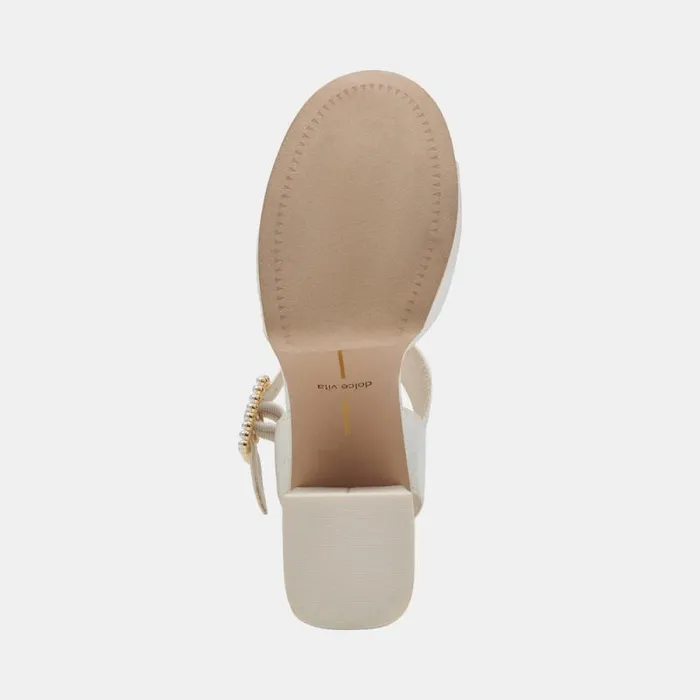 Dolce Vita Bobby Pearl Heels White Pearls Women Heels
