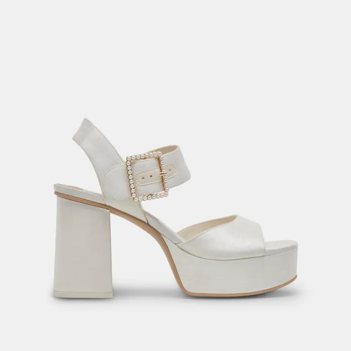 Dolce Vita Bobby Pearl Heels White Pearls Women Heels