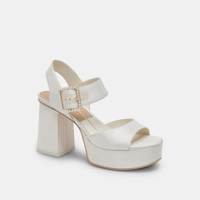 Dolce Vita Bobby Pearl Heels White Pearls Women Heels