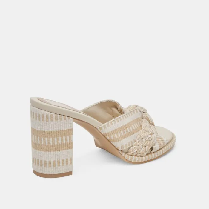 Dolce Vita Brilah Heels Natural Multi Woven Women Heels