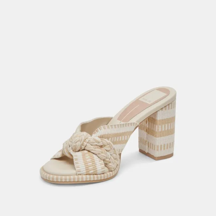 Dolce Vita Brilah Heels Natural Multi Woven Women Heels