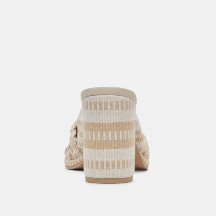 Dolce Vita Brilah Heels Natural Multi Woven Women Heels