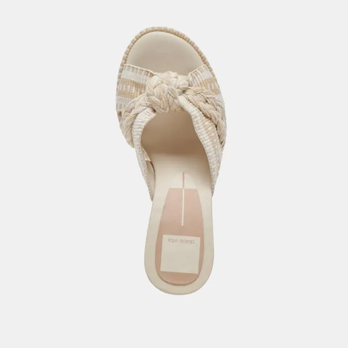 Dolce Vita Brilah Heels Natural Multi Woven Women Heels