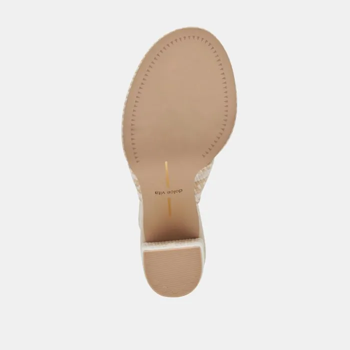 Dolce Vita Brilah Heels Natural Multi Woven Women Heels