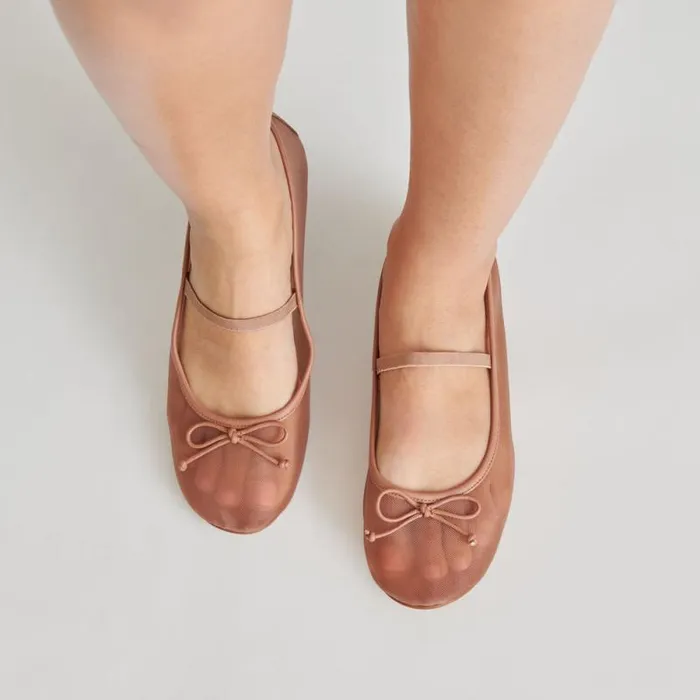 Dolce Vita Cadel Ballet Flats Cider Mesh Women Flats and Loafers