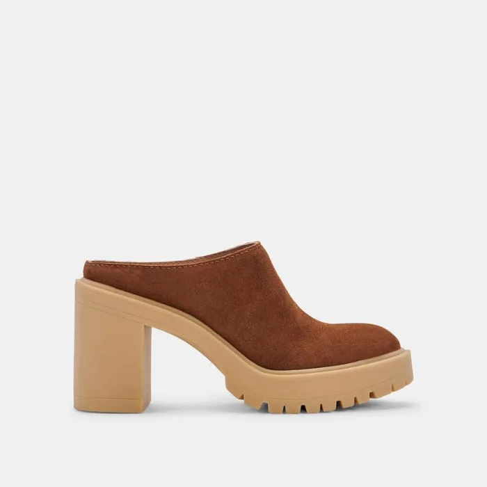 Dolce Vita Carry Heels Camel Suede Women Heels