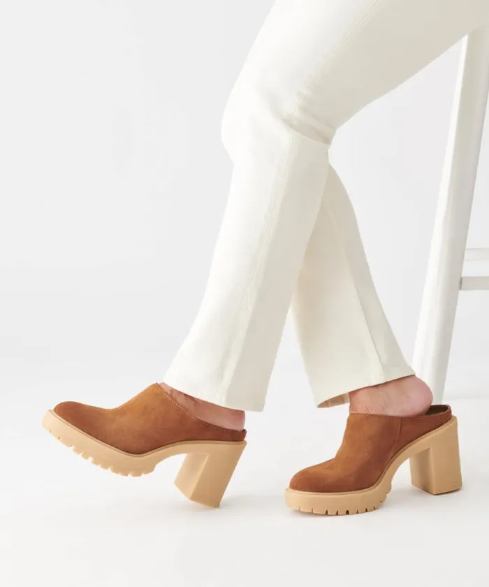Dolce Vita Carry Heels Camel Suede Women Heels