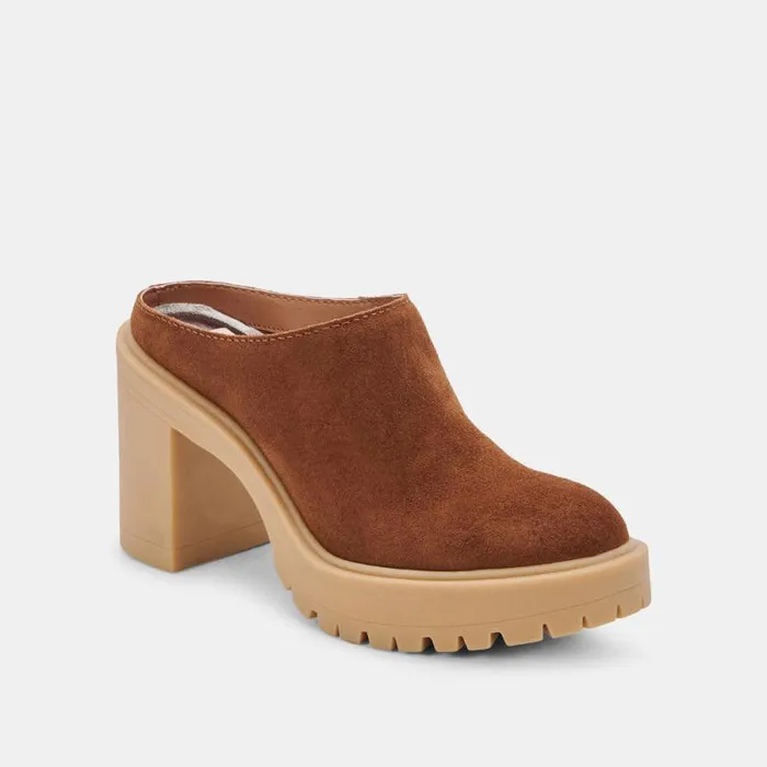 Dolce Vita Carry Heels Camel Suede Women Heels