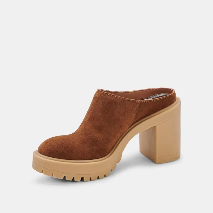 Dolce Vita Carry Heels Camel Suede Women Heels