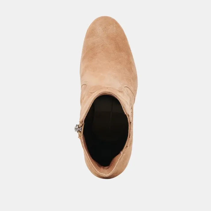 Dolce Vita Cinny Boots Camel Suede Women Boots and Booties