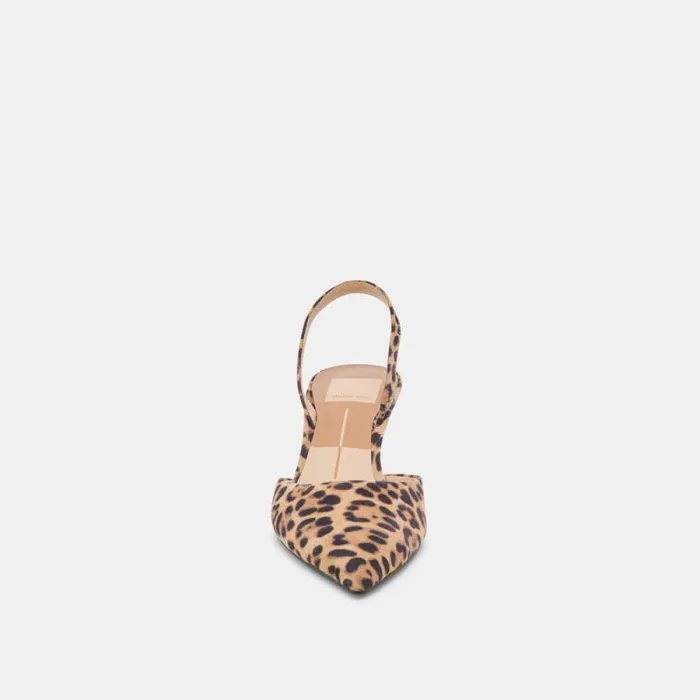 Dolce Vita Corsa Heels Dk Leopard Suede Women Heels