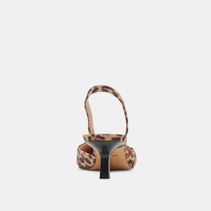 Dolce Vita Corsa Heels Dk Leopard Suede Women Heels
