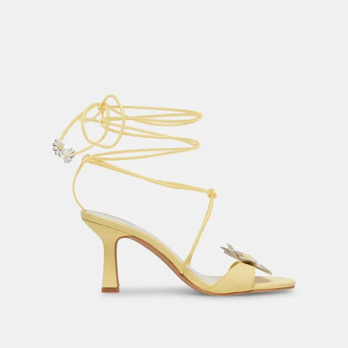 Dolce Vita Daizy Heels Yellow Stella Women Sandals