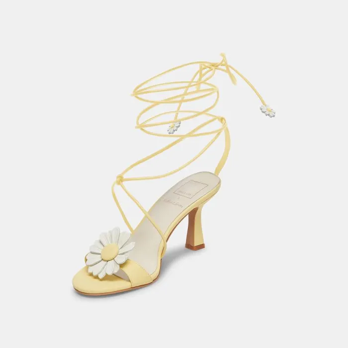 Dolce Vita Daizy Heels Yellow Stella Women Sandals