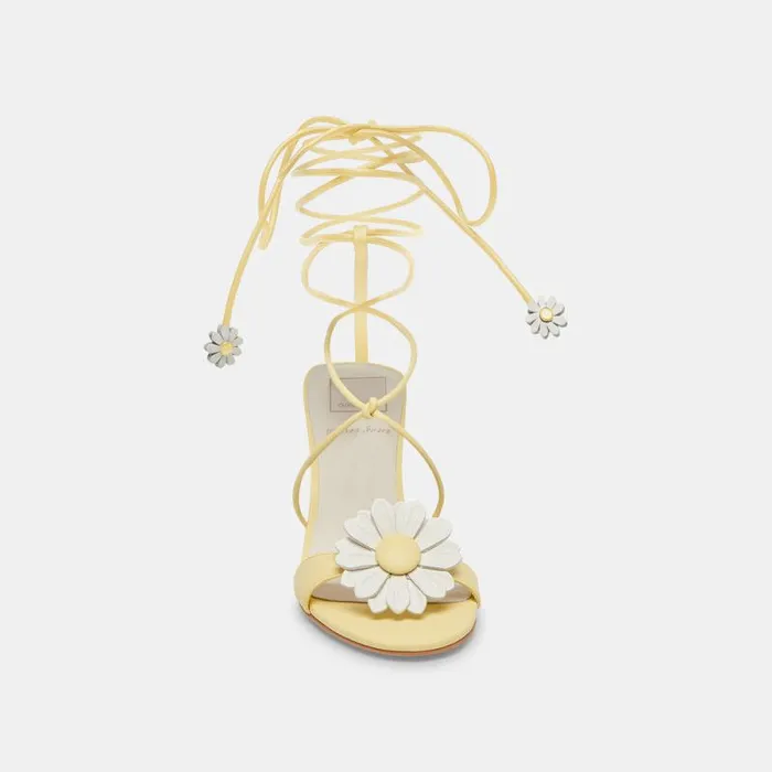 Dolce Vita Daizy Heels Yellow Stella Women Sandals