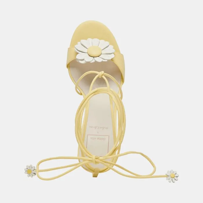 Dolce Vita Daizy Heels Yellow Stella Women Sandals