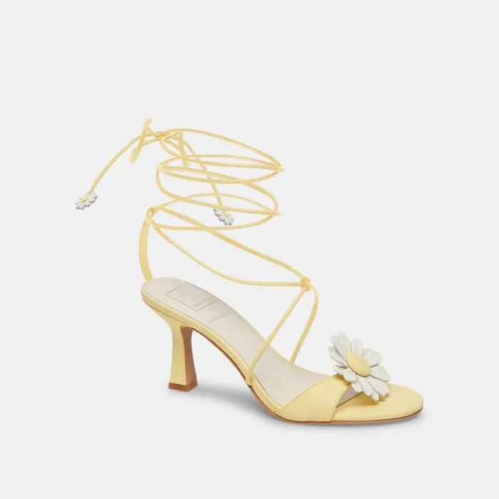 Dolce Vita Daizy Heels Yellow Stella Women Sandals