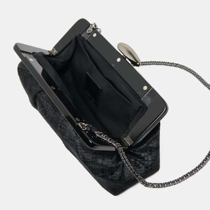 Dolce Vita Danny Clutch Black Velvet Women Handbags