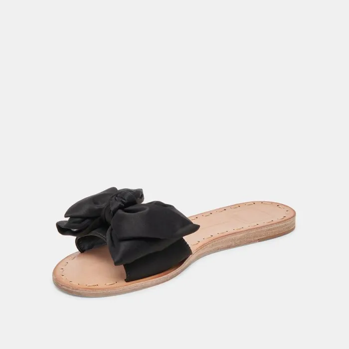 Dolce Vita Darsey Sandals Onyx Satin Women Sandals