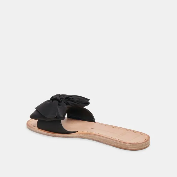 Dolce Vita Darsey Sandals Onyx Satin Women Sandals