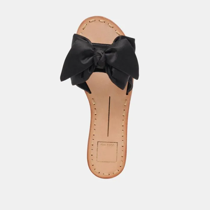 Dolce Vita Darsey Sandals Onyx Satin Women Sandals