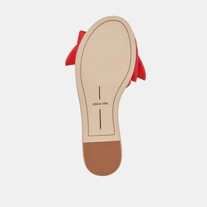 Dolce Vita Darsey Sandals Red Satin Women Sandals