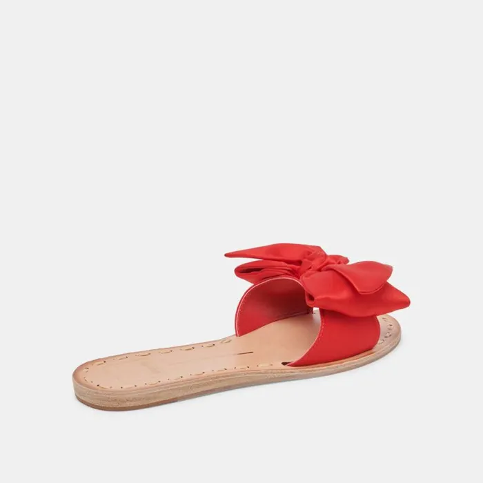 Dolce Vita Darsey Sandals Red Satin Women Sandals