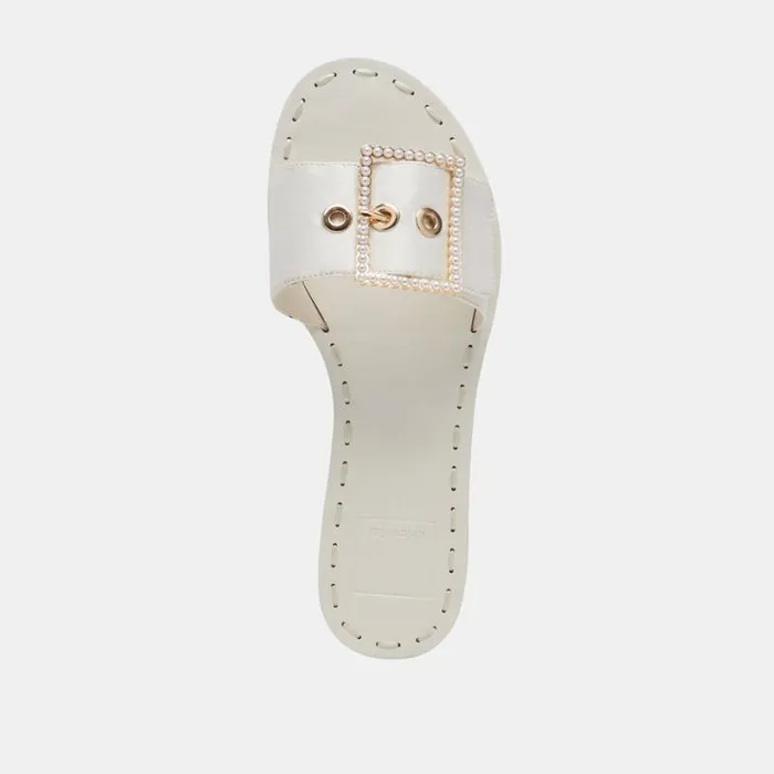 Dolce Vita Dasa Pearl Sandals Vanilla Silk Women Sandals