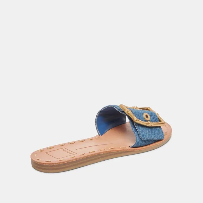 Dolce Vita Dasa Sandals Blue Denim Women Sandals