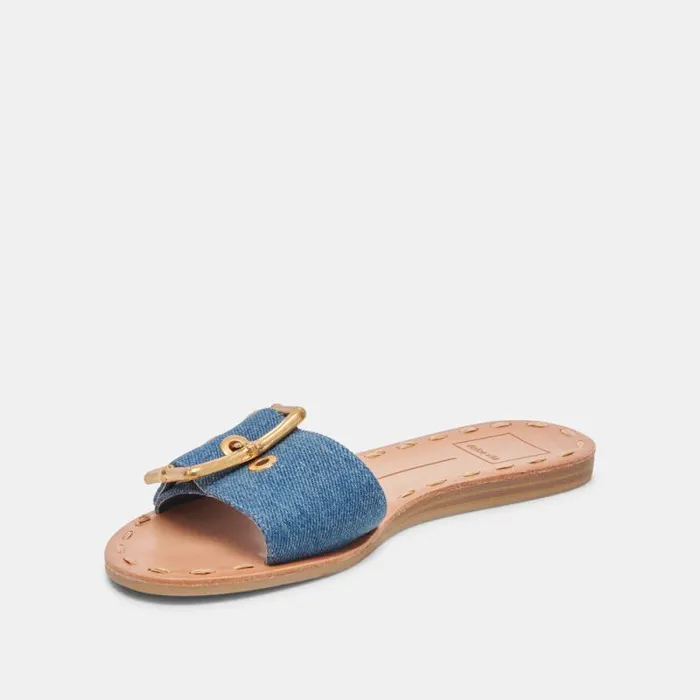 Dolce Vita Dasa Sandals Blue Denim Women Sandals