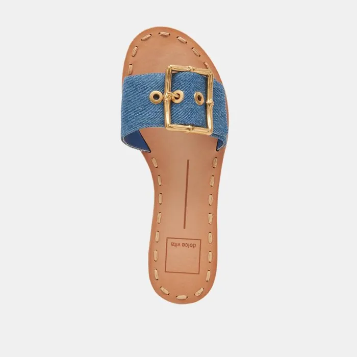 Dolce Vita Dasa Sandals Blue Denim Women Sandals