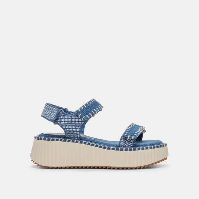 Dolce Vita Debra Sandals Blue Denim Women Sandals