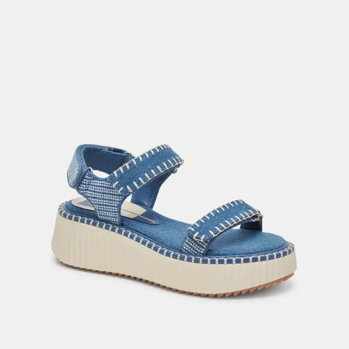 Dolce Vita Debra Sandals Blue Denim Women Sandals