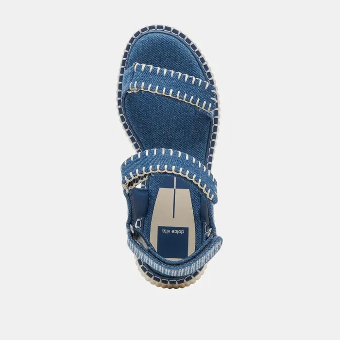 Dolce Vita Debra Sandals Blue Denim Women Sandals