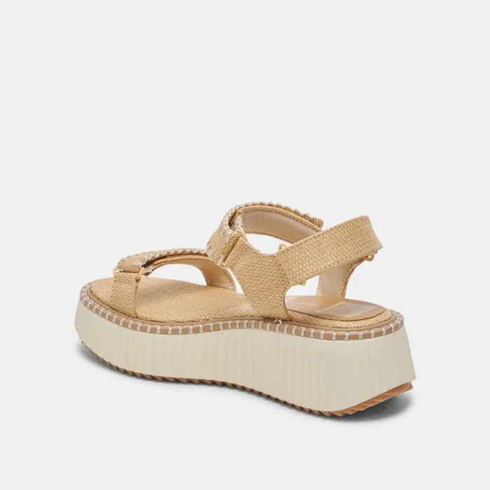Dolce Vita Debra Sandals Lt Natural Raffia Women Sandals