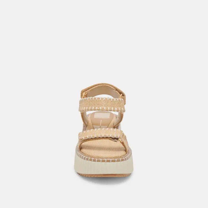 Dolce Vita Debra Sandals Lt Natural Raffia Women Sandals