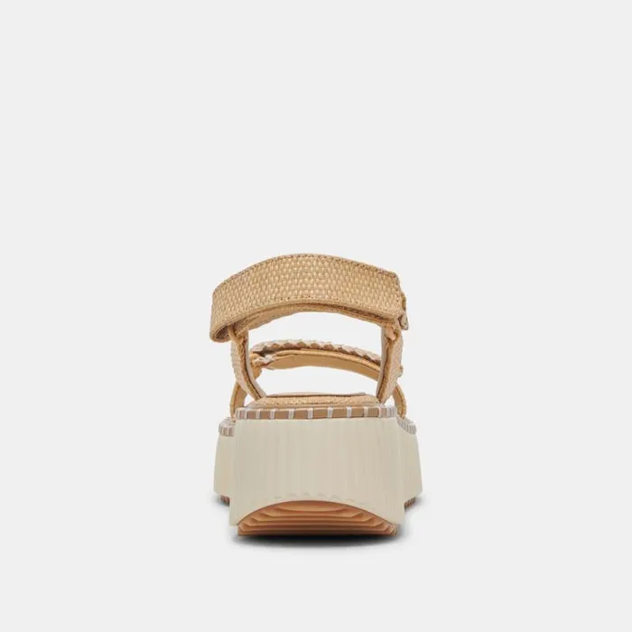 Dolce Vita Debra Sandals Lt Natural Raffia Women Sandals