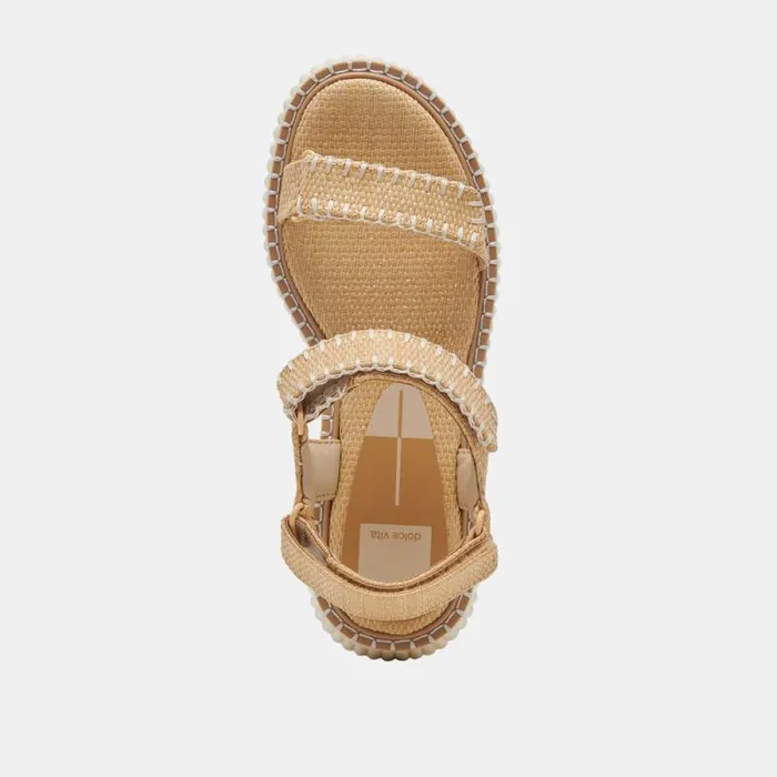 Dolce Vita Debra Sandals Lt Natural Raffia Women Sandals