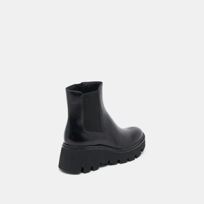 Dolce Vita Emmet H2O Boots Midnight Crinkle Patent Women Boots and Booties