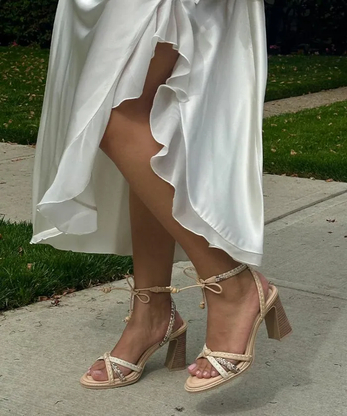 Dolce Vita Gazele Heels Ivory Multi Leather Women Heels