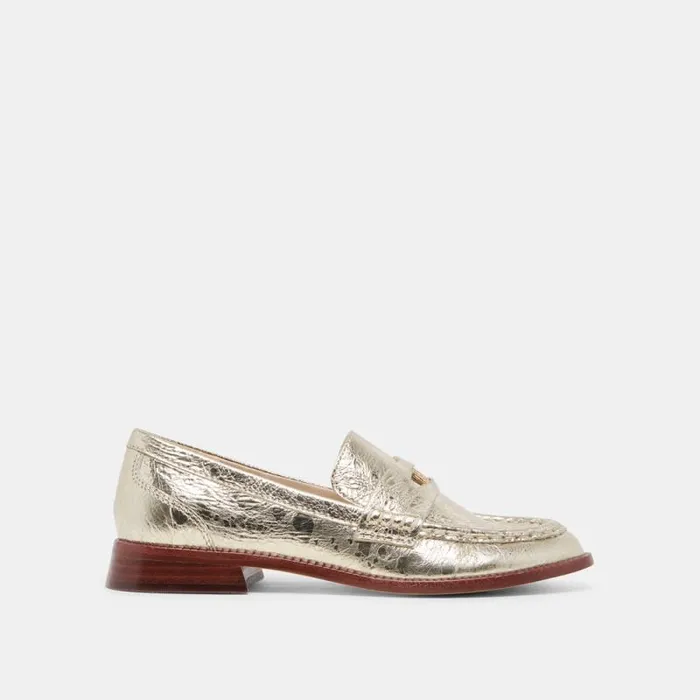 Dolce Vita Hilly Loafers Platinum Coin Women Flats and Loafers